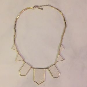 House of Harlow white and gold station necklace
